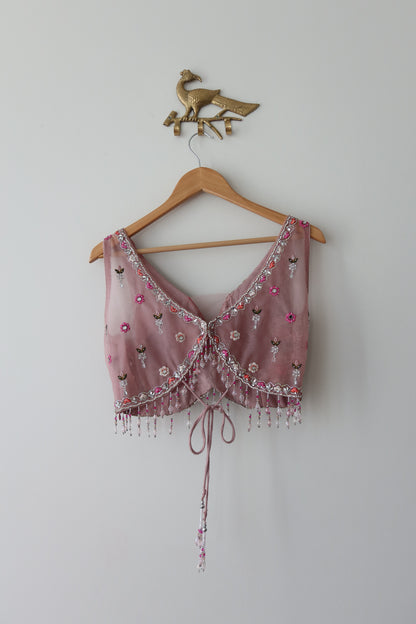 Blush Pink Embellished Lehenga Set