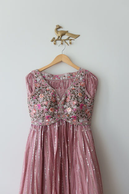 Blush Pink Embellished Lehenga Set