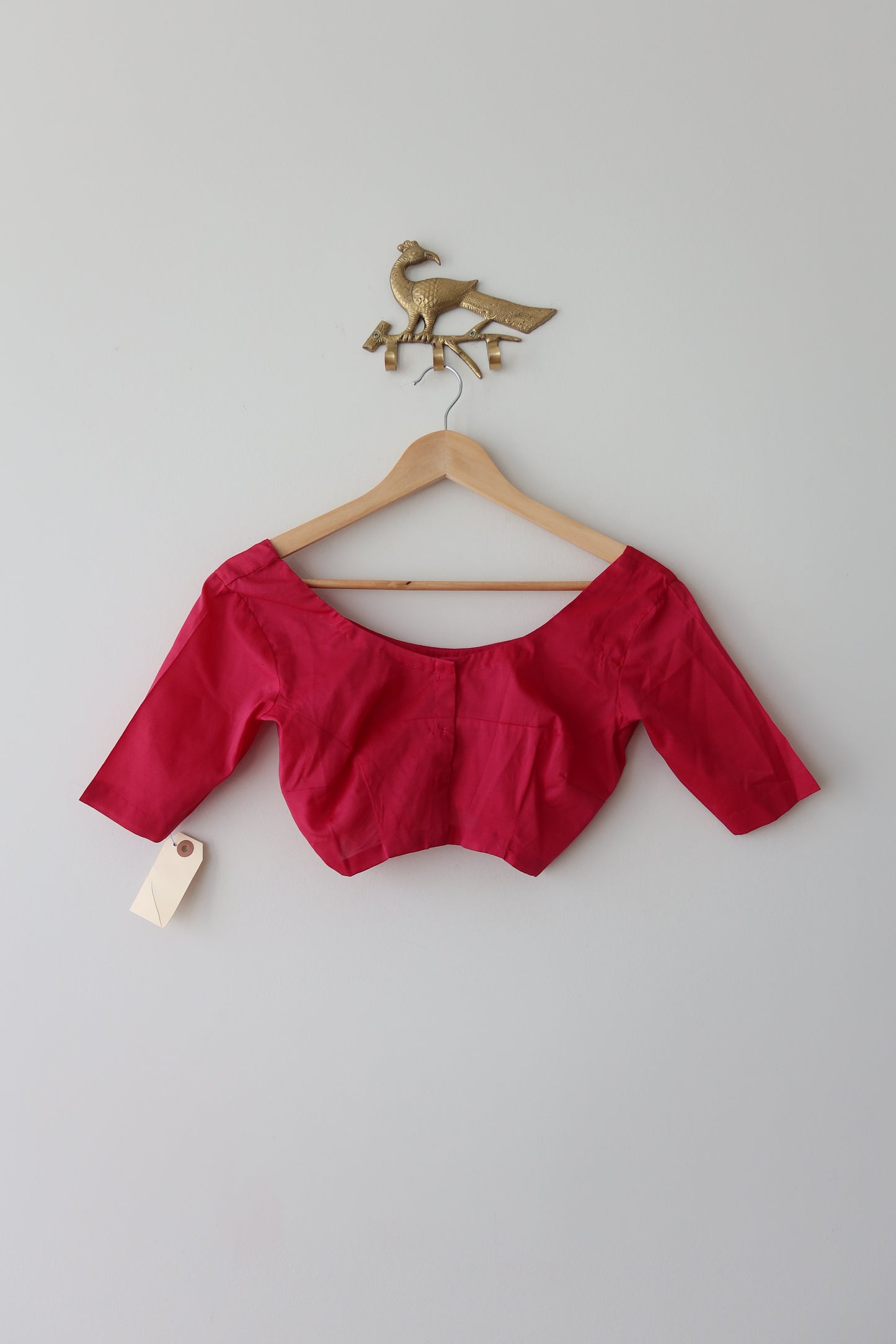 Ruby Pink Silk Wrap Skirt Set