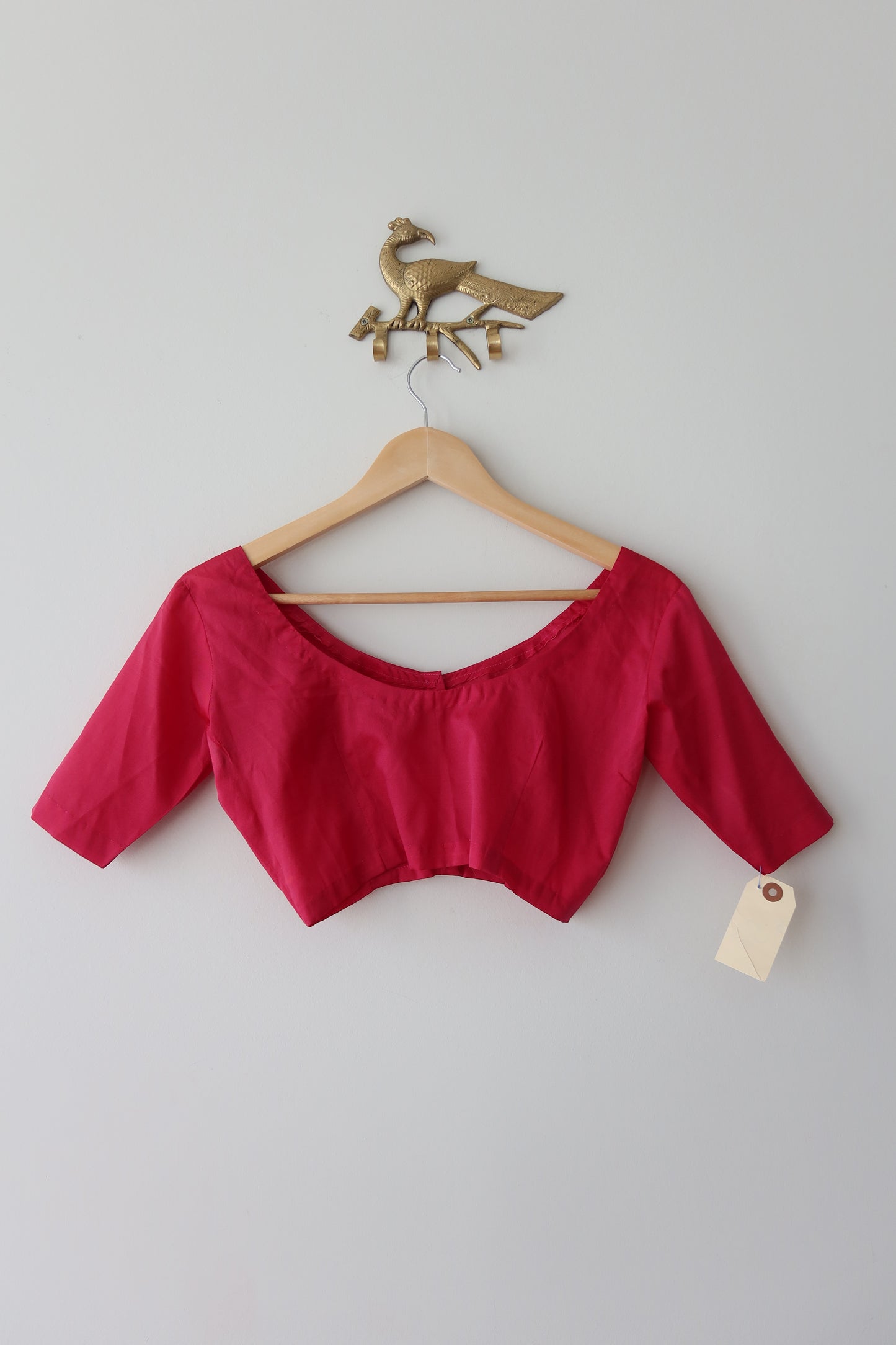 Ruby Pink Silk Wrap Skirt Set