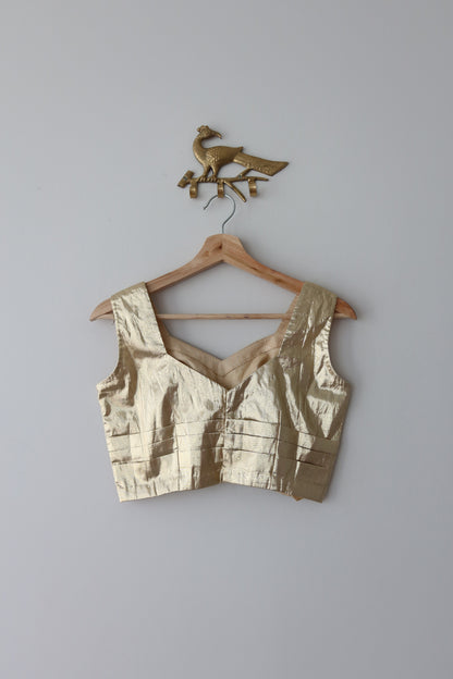 Gold Metallic Blouse