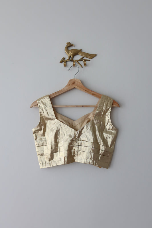 Gold Metallic Blouse