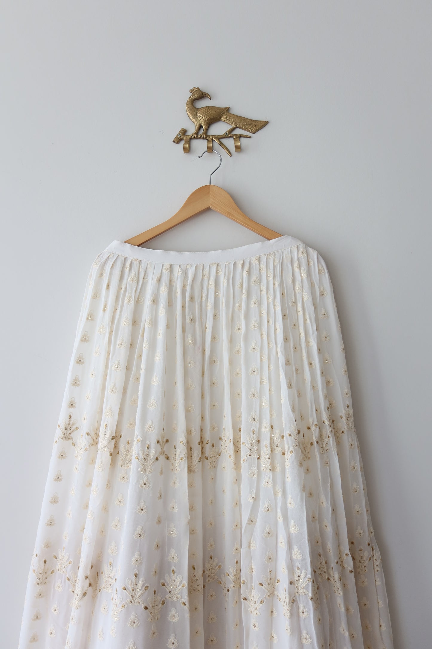 Yellow and White 3-piece Lehenga Set