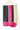 Neon Pink Lime Black Satin Saree