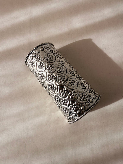 Oxidized Silver Statement Kada Bangle (large) - New