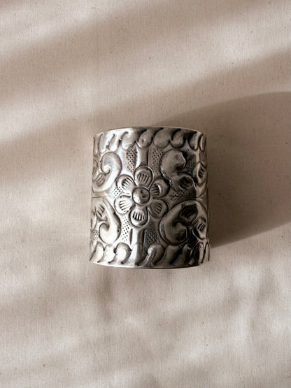 Oxidized Silver Statement Kada Bangle (small) - New