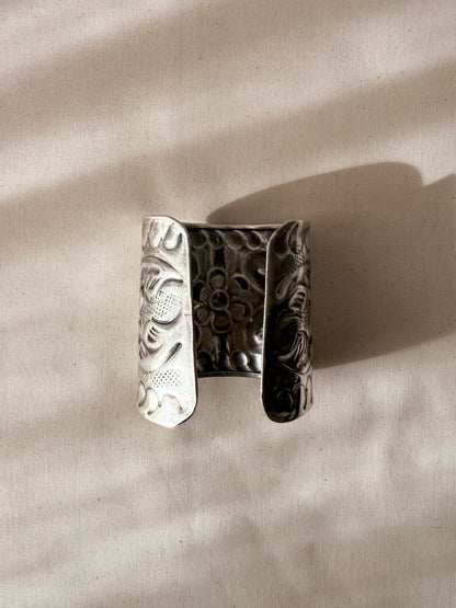 Oxidized Silver Statement Kada Bangle (small) - New