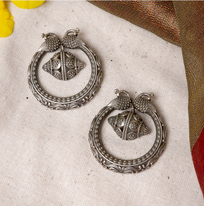 Peacock Chandbali Earrings - New