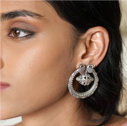 Peacock Chandbali Earrings - New