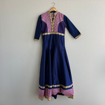 Blue & Pink Anarkali Set - Preloved