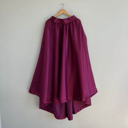 Magenta Hi-Low Skirt - Adjustable 27" Waist, Preloved