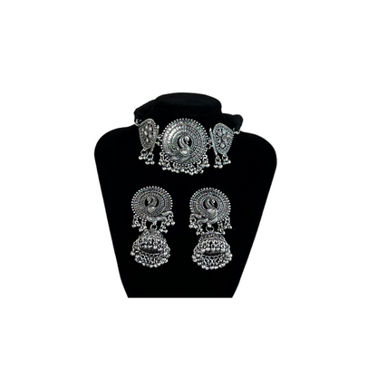 Elegant Peacock Jhumkas - New