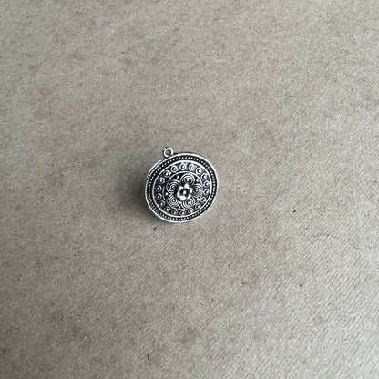 Intricately Designed Traditional Silver Oxidized Ring - New