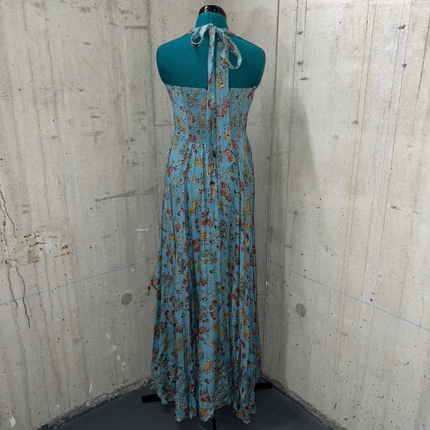 Baby Blue Halter Dress- Preloved, 40