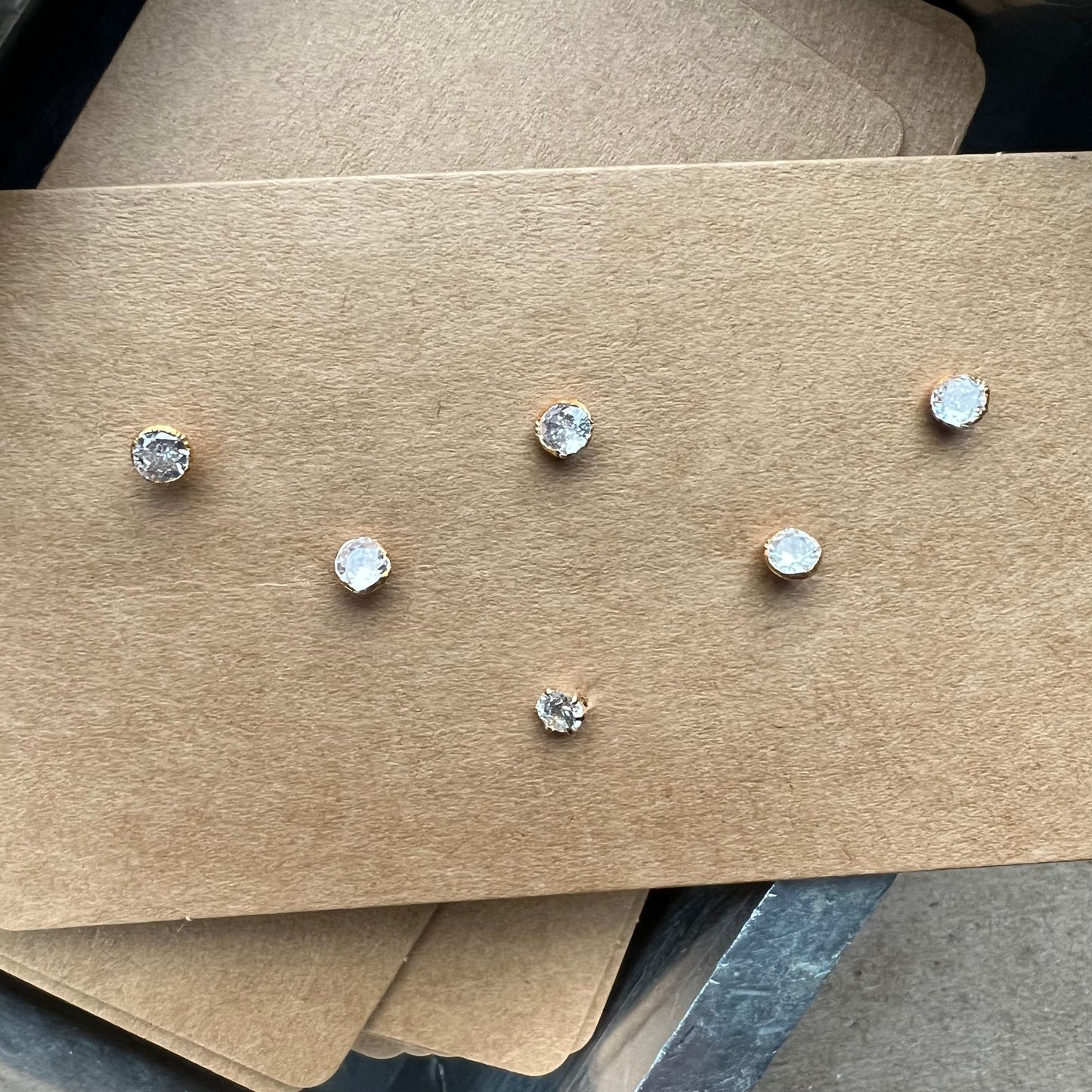 Sparkling Diamond Stud Nose Ring- New