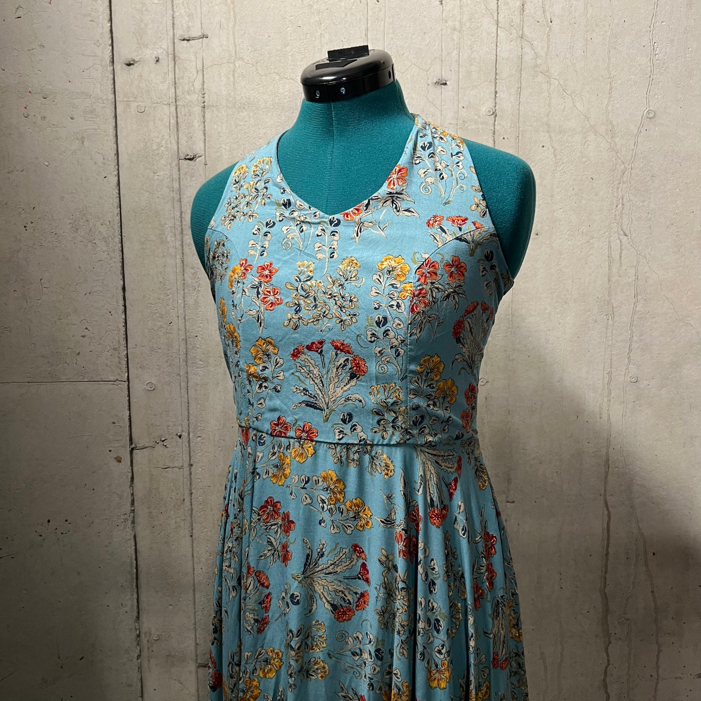 Baby Blue Halter Dress- Preloved, 40