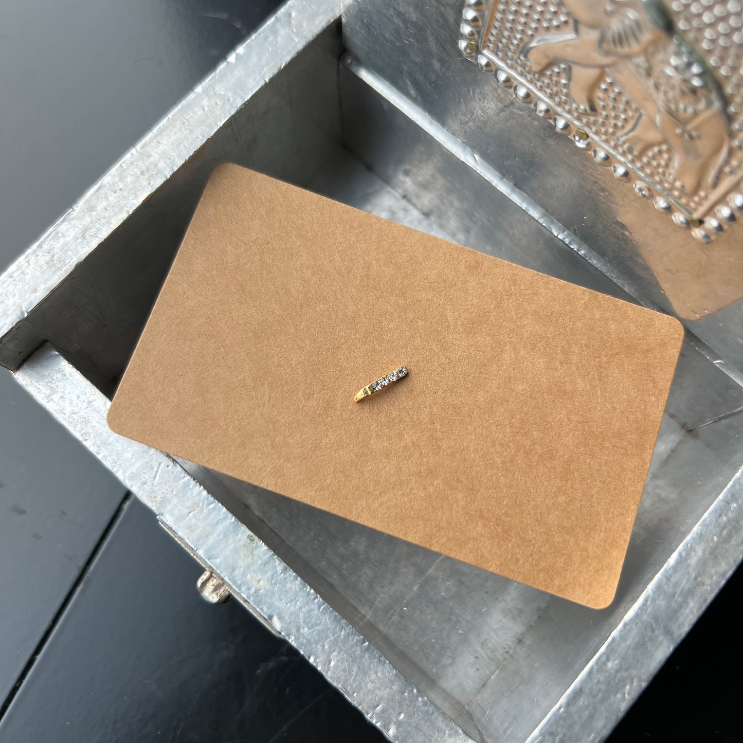 Traditional Knife-Shaped Nose Ring - Handcrafted, New